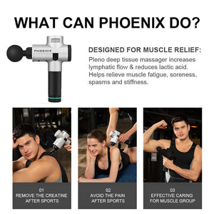 THE Phoenix V2 SILVER Massage Gun